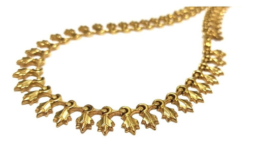 Exuberante Collar Gargantilla Cadena Dama Oro 18k Divina!