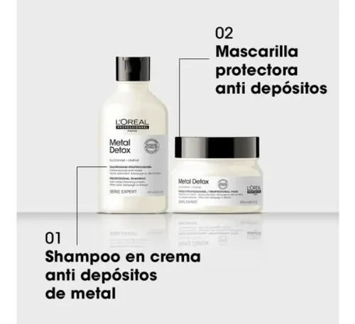 L´Oréal metal detox serie expert shampoo 300ml mascara 250ml
