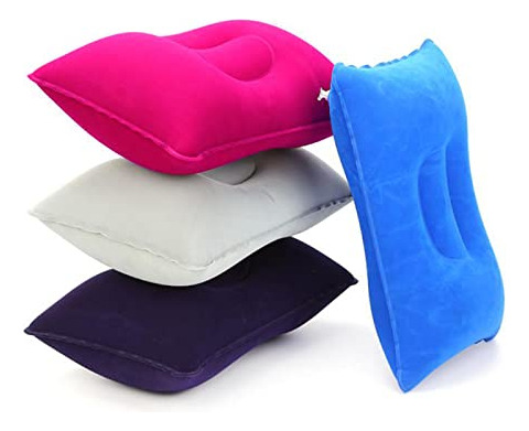 Almohada De Viaje Inflable Ultraligera Tamaño A4, Paquete De