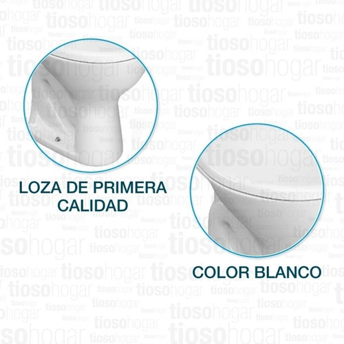 Imagen 9 de 10 de Juego Baño Inodoro Mochila 12 Lts Colgar Pvc Tapa Baño Loza