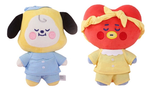 (2pcs )bt21 Bts Peluche De 20 Cm Bebés