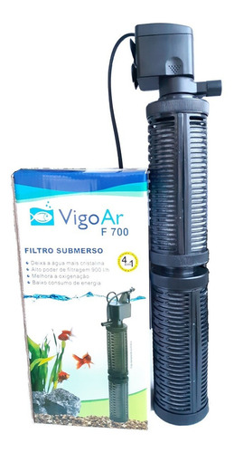 Filtro Interno C/ Bomba F700 Aquario Até 200l Vigoar Oxigena 110V