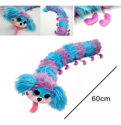 Imagen 9 de 9 de Juego De Peluche (pj Pug-a-pillar 60 Cm) Poppy Playtime Game