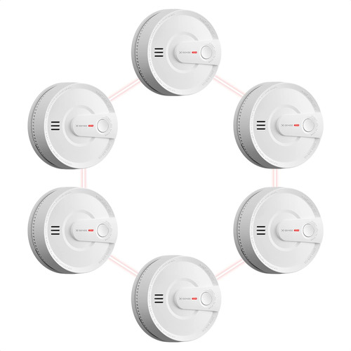 Detector De Humo X-sense, Incendios Alarma Interconect...