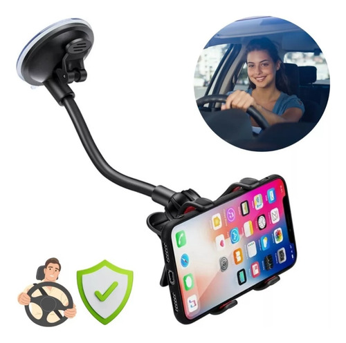 Suporte P Celular Carro Veicular Ventosa Anti Queda Fixação