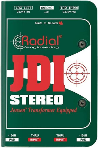 Radial Caja Directa Estéreo Pasiva Jdi Stereo