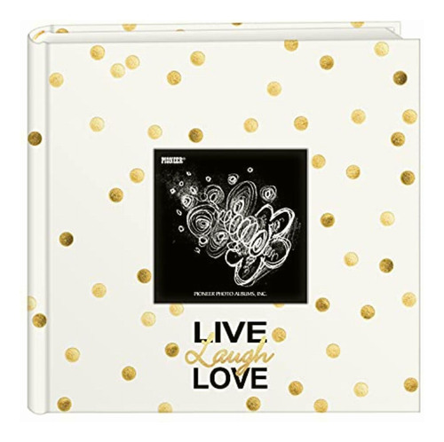 Pioneer Photo Albums Golden Dots Live Laugh Love Álbum De