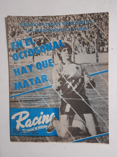 Revista Racing 248. Estudiantes De Buenos Aires 1 Racing 1