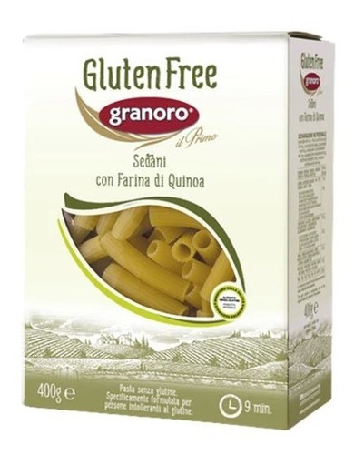 Sedani 400g - Fideos Sin Gluten Con Harina Quinoa - Granoro