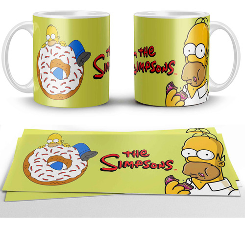 250 Plantillas Tazas Diseños Los Simpsons Sublimación Tazon