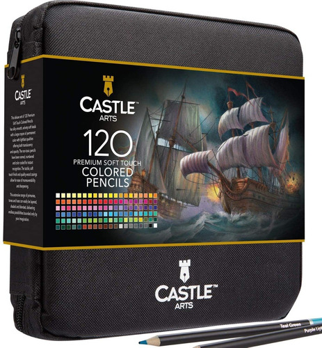 Castle Art Supplies 120 Lápices De Colores Premium