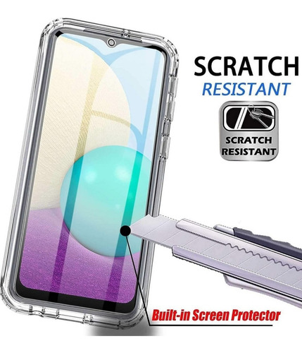 Imagen 4 de 10 de Funda 360 Protege 100% Compatible Con Samsung A02