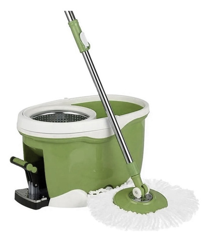 Purare Home Premium con pedal color verde musgo mopa 360º acero inox balde centrifugado