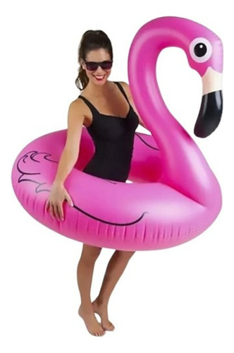 Boia Inflável Flamingo Rosa Unicórnio Branco 90cm Importway