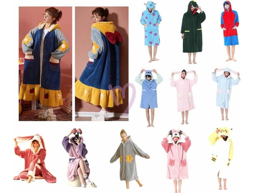 Imagen 1 de 3 de Bata Personajes Moda Calientita Stitch, Blancanieves