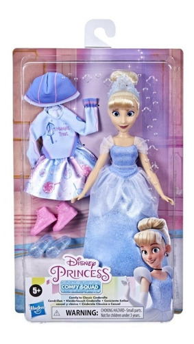 Muñeca Disney Cenicienta Princesas Comfy Squad +ropa Y Muda 