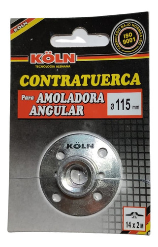 Contratuerca Para Disco Goma Amoladora 4.1/2 - 115mm Koln