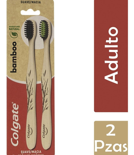 Cepillo Dental Colgate Bamboo 2 Piezas Farmacia Mag Lacroze