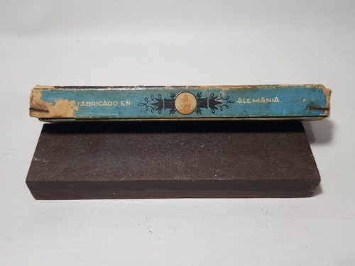 Imagen 7 de 7 de Antigua Piedra Afilar Navaja 1930 Alemana Con Caja Mag 58675