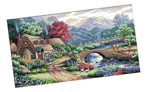 Kit De Costura Impresso Farm Scene Para Iniciantes E Adultos