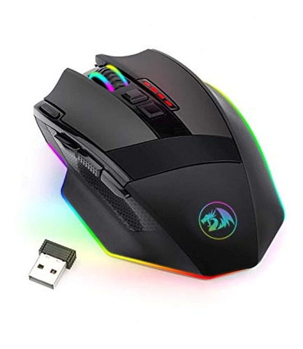 Redragon Mouse Led Rgb Con Retroiluminación  9 Botones