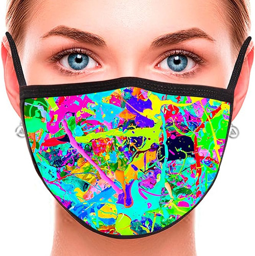 Neon Glow Under Uv Blacklight Fluorescent Multicolor Unisex