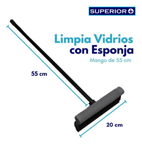 30 Jaladores Limpia Vidrios Con Esponja