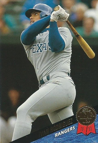 Barajita Ivan Rodriguez Leaf 1993 #5 Rangers
