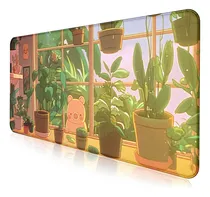 Comprar Plantas Verdes Flower Anime Mouse Pad Xl Pad, El Mouse De Mo