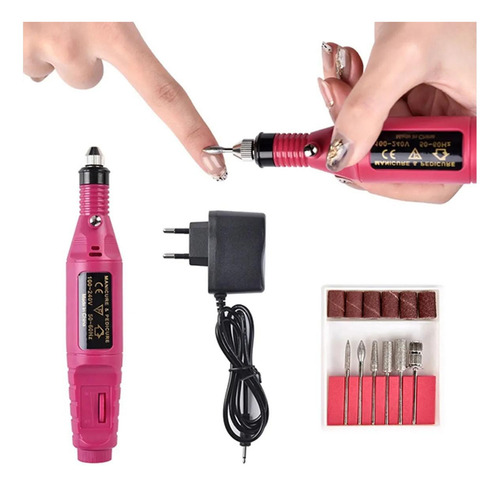 Mini Lixadeira De Unha Elétrica Com Motor
