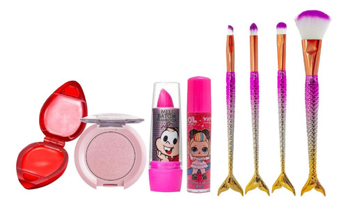 Imagem 5 de 7 de Kit De Maquiagem Infantil Presente + Brindes Especiais Bz140