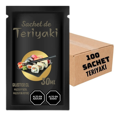 Salsa Teriyaki Premium Sachet - 30ml - 100 U