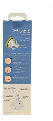 Mamadera Anticólicos Softouch Vidrio 240 Ml