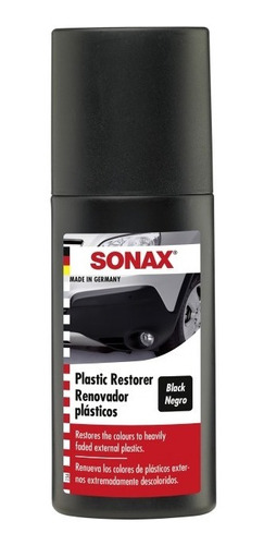 Sonax Restaurator Tintura Plasticos, Cuero, Volantes, Negro