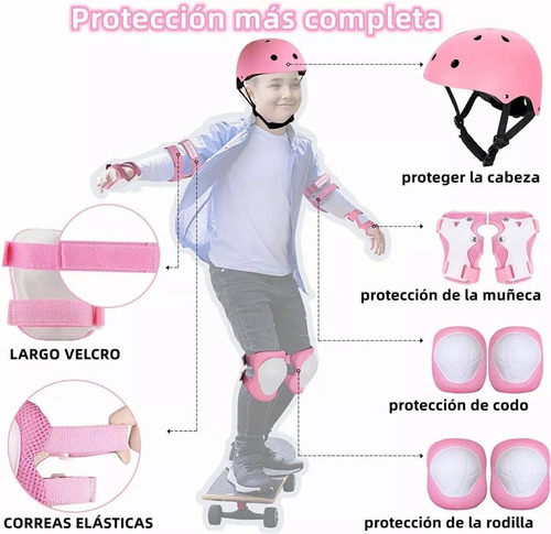 Juego De Casco De Bicicleta Para Niños, Rodilleras, Coderas