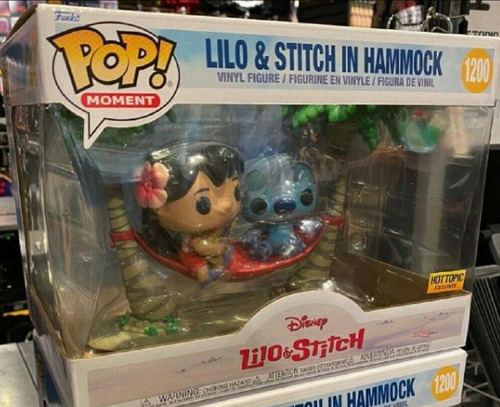 Imagen 3 de 4 de Lilo Y Stitch En Hamaca Funko Pop 1200 Moment / Hot Topic