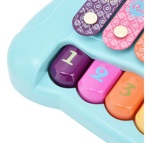 Lslsjuguete Para Piano Y Xilófono Para Bebé, Multicolor, Con