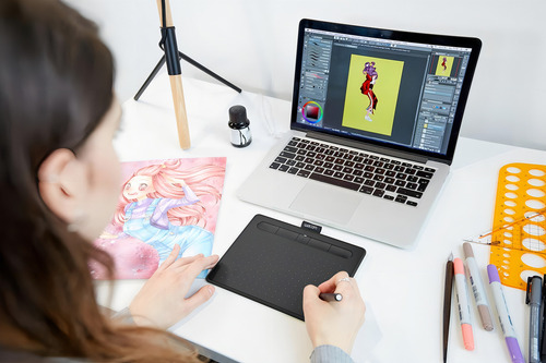 Ctl 4100wl Wacom Intuos Small/bluetooth/negra C/lápiz