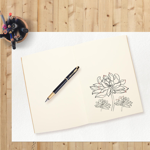 Cuaderno Sin Líneas Para Niños, Cuaderno De Dibujo En Blanco