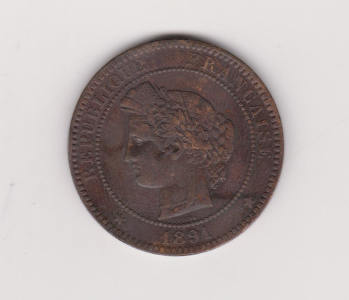 Moneda Francia 10 Centimes Año 1891 A Excelente +++