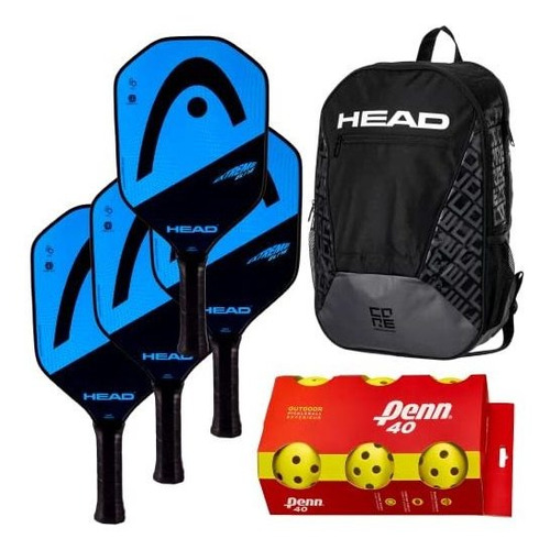 Paquete De 4 Paletas Head Extreme Elite Composite Con Mochil