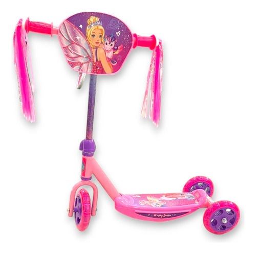 Monopatin Triscooter De Barbie Para Niñas 