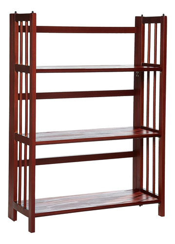 Librería Apilable Plegable De 3 Estantes (27.5  De Anc...