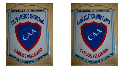 Banderin Mediano 27cm Americano Carlos Pellegrini