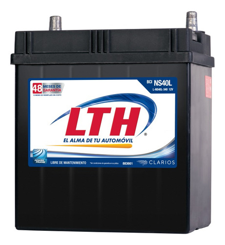 Pila De Carro Marca Lth Modelo L-ns40l-340. Entrega Cdmx.