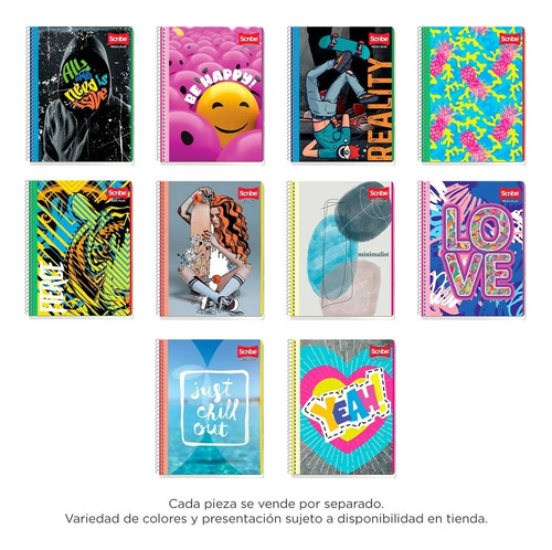 Cuaderno Profesional Scribe Mega Plus Cuadro Grande 3 Pz