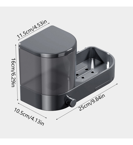 Dispensador De Jabón De Pared Manual Para Baño