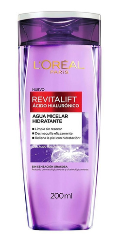 Agua Micelar Loreal Revitalift Ácido Hialurónico 200ml