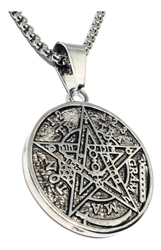 Collar Tetragrammaton Tetragramaton Amuleto Acero Quirurgico