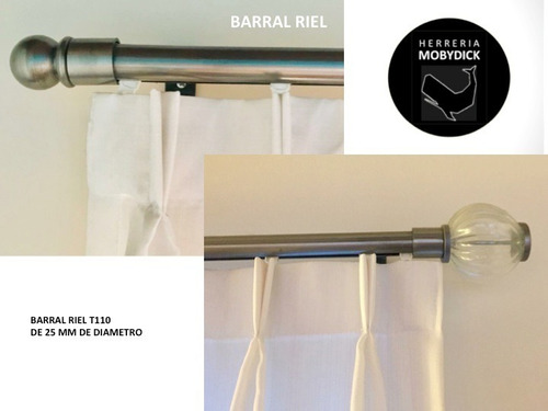 Riel Para Cortinas !!! Nuevo Barral Riel 